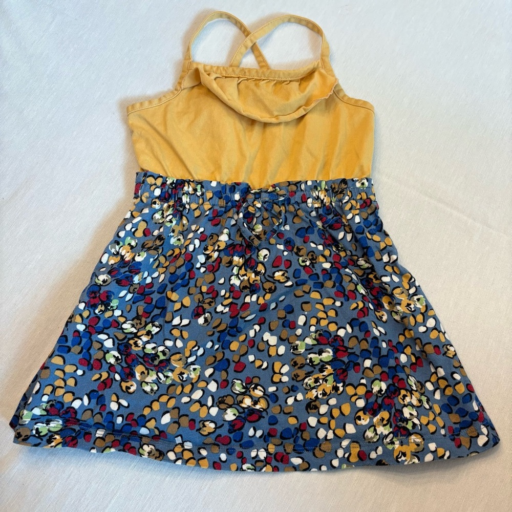 Hanna Andersson Yellow and Blue Kids Casual Dress